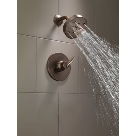 Delta-T14259-Running Shower Head in Venetian Bronze