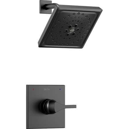 Delta Zura Monitor 14 Series Single Function Pressure Balanced Shower Only - Less Rough-In Valve Matte Black