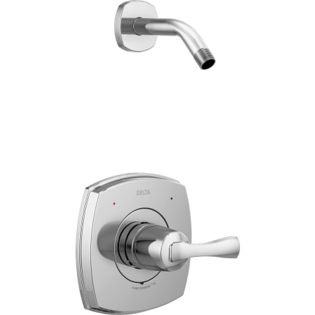 Delta Stryke Monitor 14 Series Single Function Pressure Balanced Shower Only - Less Shower Head and Rough-In Valve Lumicoat Chrome
