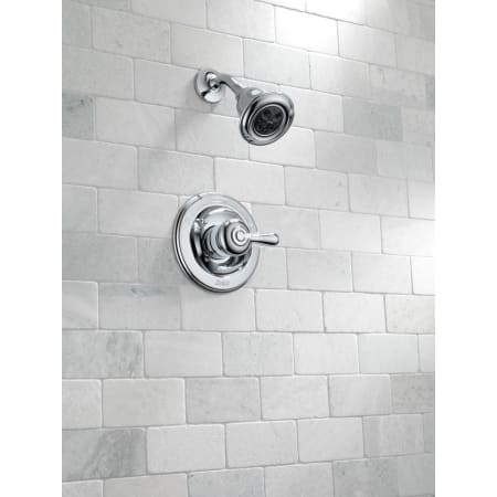 Delta-T14278-H2OLHP-Installed Shower Trim in Chrome