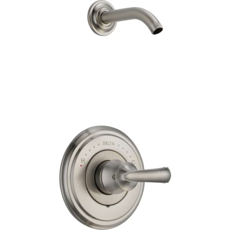 Delta-T14297-LHP-LHD-Shower Trim with Shower Arm in Brilliance Stainless