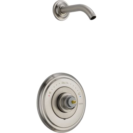 Delta Cassidy Monitor 14 Series Single Function Pressure Balanced Shower Only - Less Shower Head, Handle and Rough-In Valve Brilliance Stainless