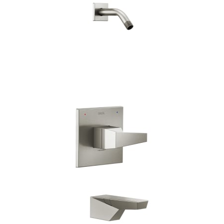 Delta Trillian Monitor 14 Series Single Function Pressure Balanced Tub and Shower - Less Shower Head and Rough-In Valve Brilliance Stainless
