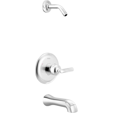 Delta Bonacci Tub and Shower Trim Package Shower Head - Less Rough In Lumicoat Chrome