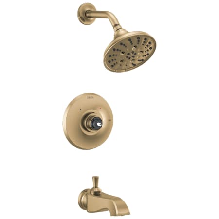 Delta Dorval Monitor 14 Series Single Function Pressure Balanced Tub and Shower - Less Handle and Rough-In Valve Champagne Bronze