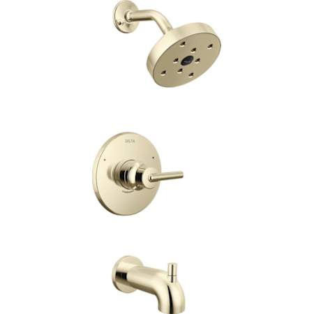 Delta Trinsic Monitor 14 Series Single Function Pressure Balanced Tub and Shower - Less Rough-In Valve Brilliance Polished Nickel