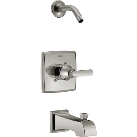 Delta Ashlyn Monitor 14 Series Single Function Pressure Balanced Tub and Shower - Less Shower Head and Rough-In Valve Brilliance Stainless