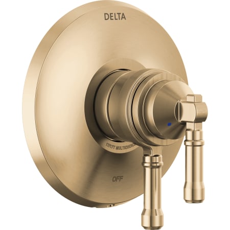 Delta Broderick Monitor 17 Series Dual Function Pressure Balanced Valve Trim Only with Integrated Volume Control - Less Rough-In Valve Lumicoat Champagne Bronze