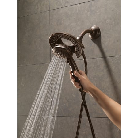 Delta-T17092-Running Handshower in Venetian Bronze