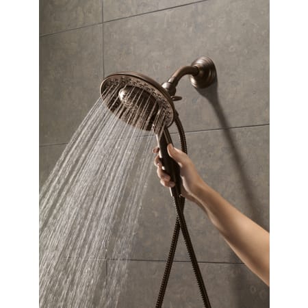 Delta-T17092-Running Handshower in Venetian Bronze