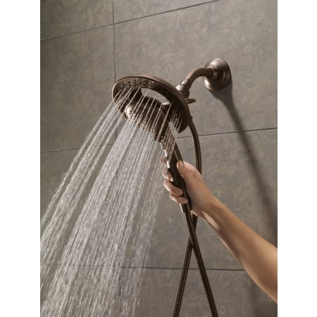 Delta-T17092-Running Handshower in Venetian Bronze