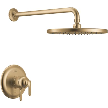 Delta Bonacci Shower Only Trim Package with 1.75 GPM Single Function Rain Shower Head - Less Rough In Lumicoat Champagne Bronze