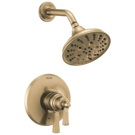 Delta Dorval Monitor 17 Series Dual Function Pressure Balanced Shower Only with Integrated Volume Control - Less Rough-In Valve Champagne Bronze