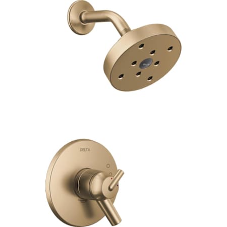 Delta Trinsic Monitor 17 Series Dual Function Pressure Balanced Shower Only with Integrated Volume Control - Less Rough-In Valve Champagne Bronze