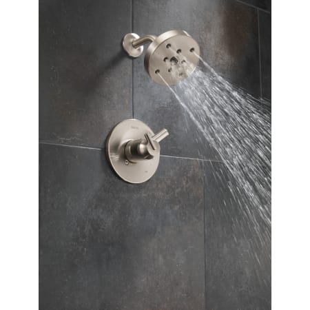 Delta-T17259-Running Shower Trim in Brilliance Stainless