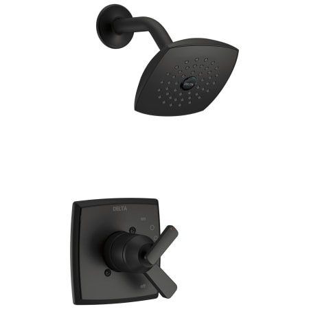 Delta Ashlyn Monitor 17 Series Dual Function Pressure Balanced Shower Only with Integrated Volume Control - Less Rough-In Valve Matte Black