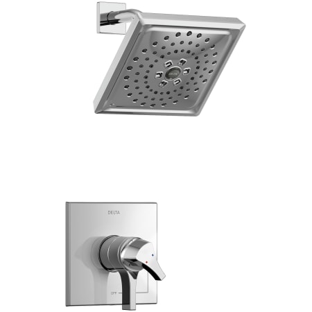 Delta Zura Monitor 17 Series Dual Function Pressure Balanced Shower Only with Integrated Volume Control - Less Rough-In Valve Chrome