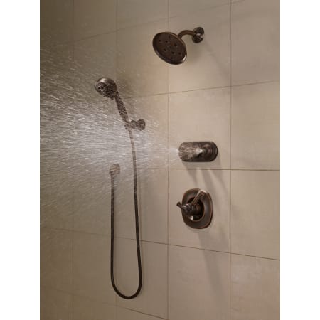 Delta-T17292-Running Shower System in Venetian Bronze