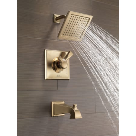 Delta-T17451-Running Tub and Shower Trim in Champagne Bronze