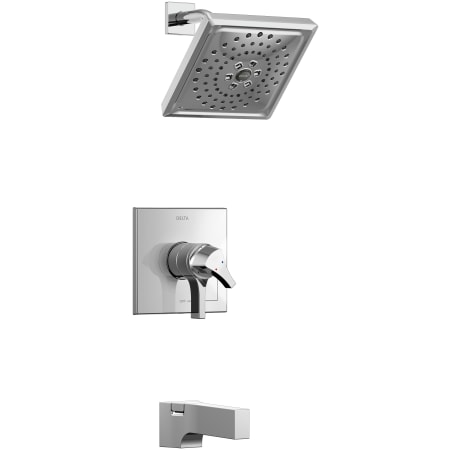 Delta Zura Monitor 17 Series Dual Function Pressure Balanced Tub and Shower with Integrated Volume Control - Less Rough-In Valve Chrome