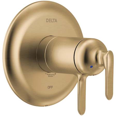 Delta Bonacci TempAssure 17T Series Thermostatic Valve Trim Only with Integrated Volume Control - Less Rough-In Valve Lumicoat Champagne Bronze