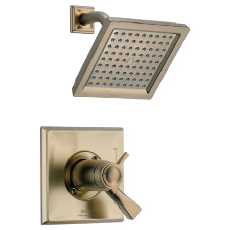 Delta Dryden Tempassure 17T Series Dual Function 1.75 GPM Thermostatic Shower Only with Integrated Volume Control - Less Rough-In Valve Champagne Bronze