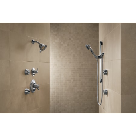 Delta-T17T255-Installed Shower System in Brilliance Stainless