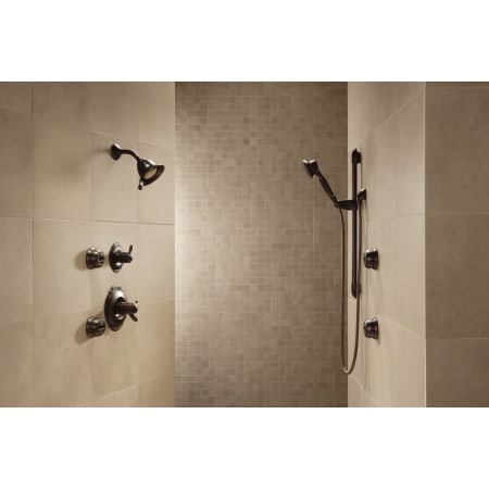 Delta-T17T255-Installed Shower System in Venetian Bronze