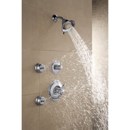 Delta-T17T255-Running Shower System in Chrome