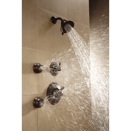 Delta-T17T255-Running Shower System in Venetian Bronze