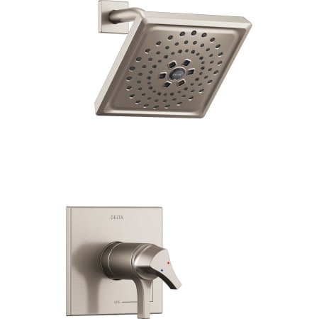 Delta Zura Tempassure 17T Series Dual Function Thermostatic Shower Only with Integrated Volume Control - Less Rough-In Valve Brilliance Stainless