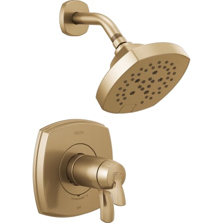 Delta Stryke Tempassure 17T Series Dual Function Thermostatic Shower Only with Integrated Volume Control - Less Rough-In Valve Lumicoat Champagne Bronze