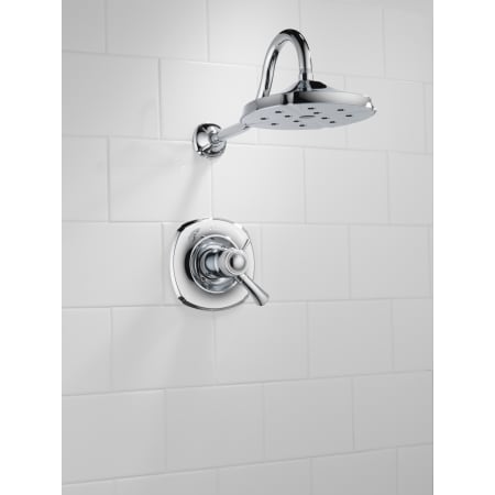 Delta-T17T292-Installed Tub and Shower Trim in Chrome