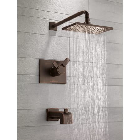 Delta-T17T453-Running Shower Head in Venetian Bronze