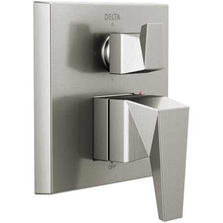 Delta Trillian 14 Series Pressure Balanced Valve Trim with 3 Function Diverter for Two Shower Applications - Less Rough-In Lumicoat Stainless
