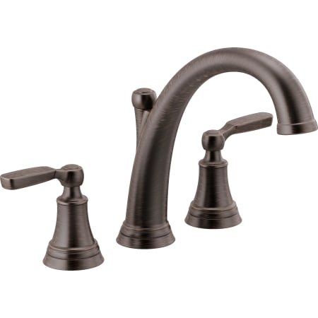 Delta Woodhurst Deck Mounted Roman Tub Filler Venetian Bronze