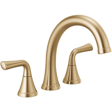 Delta Kayra Deck Mounted Roman Tub Filler Champagne Bronze