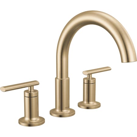 Delta Altado Deck Mounted Roman Tub Filler - Less Rough In Champagne Bronze