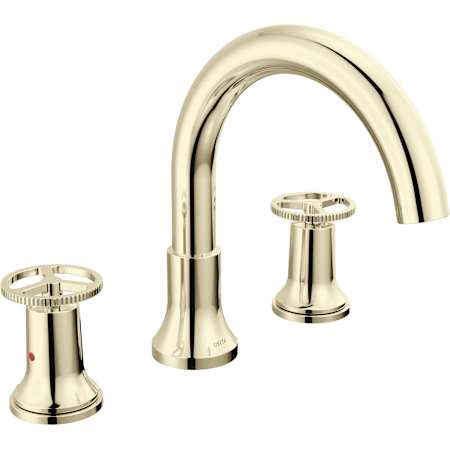 Delta Trinsic Deck Mounted Roman Tub Filler Brilliance Polished Nickel
