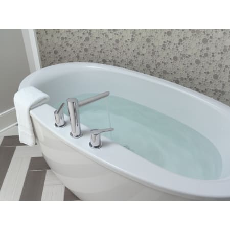 Delta-T2761-Installed Tub Filler in Chrome