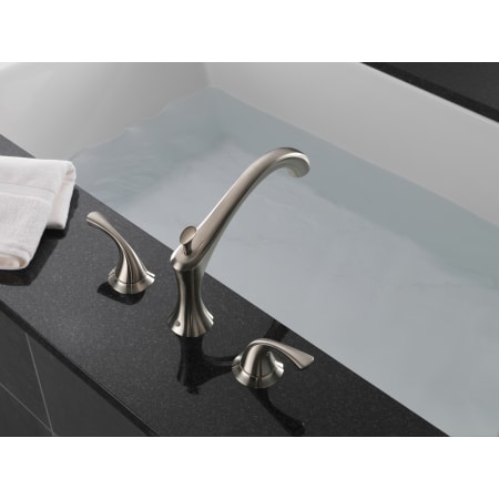 Delta-T2792-Installed Tub Filler in Brilliance Stainless