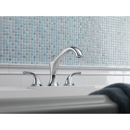 Delta-T2792-Installed Tub Filler in Chrome