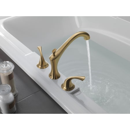 Delta-T2792-Running Tub Filler in Champagne Bronze