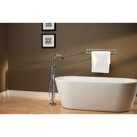 Delta T4759-FL/R4700-FL Installed Tub Filler in Chrome