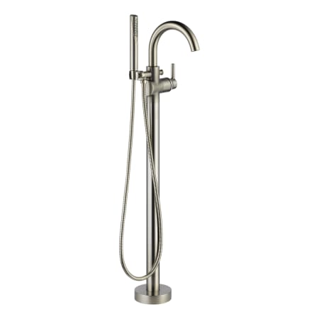 Delta Floor Mounted Tub Filler with Hand Shower and Hose - Rough-in Valve Included Brilliance Stainless