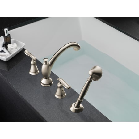 Delta-T4794-Installed Tub Filler in Brilliance Stainless