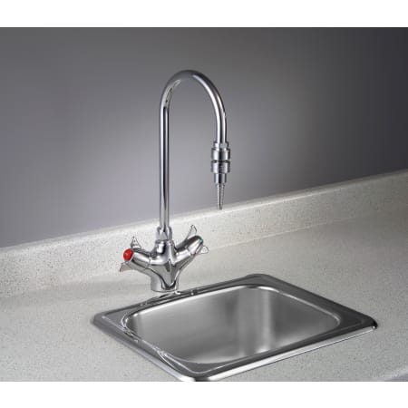Delta-W6760-9-Installed Faucet in Chrome