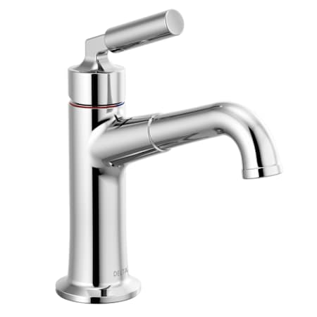 Delta Bowery 1.2 GPM Single Hole Bathroom Faucet with Push Button Drain Assembly - Limited Lifetime Warranty Chrome