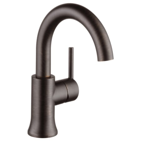 Delta Trinsic 1.2 GPM Single Hole Bathroom Faucet - Includes Metal Push Pop-Up Drain Assembly Venetian Bronze