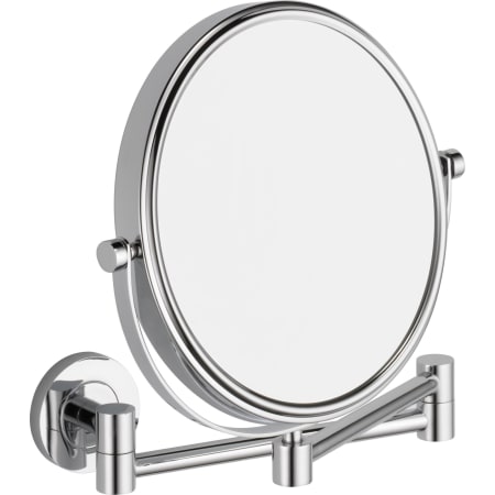 Delta Lilah 8" Diameter Circular Framed Bathroom Mirror Chrome